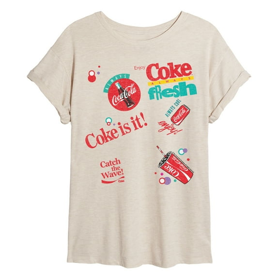 Coca-cola - Coke Multi Hit - Women's Oversized Graphic T-shirt