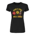 thumbnail image 1 of Coca-cola - Have A Coke And A Smile - Juniors Fitted Graphic T-shirt, 1 of 4
