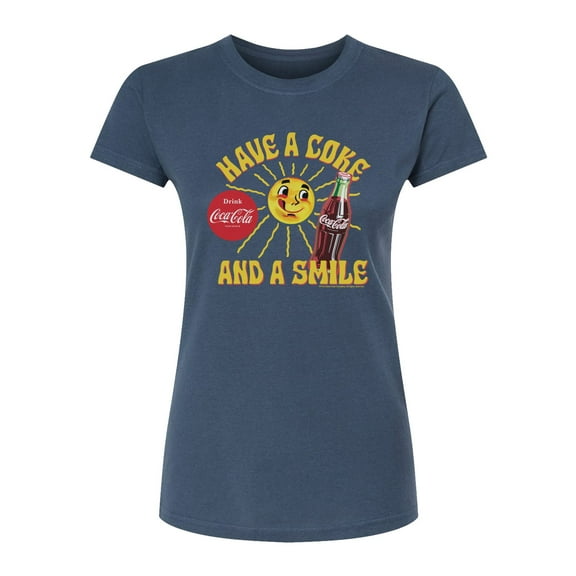 Coca-cola - Have A Coke And A Smile - Juniors Fitted Graphic T-shirt