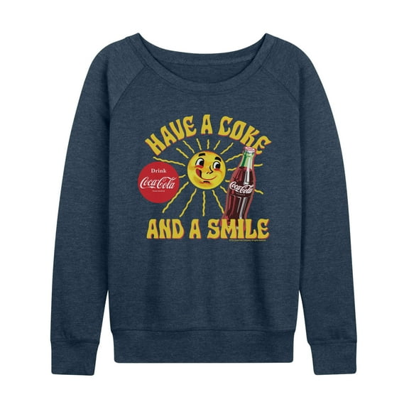 Coca-cola - Have A Coke And A Smile - Women's French Terry Long Sleeve Shirt