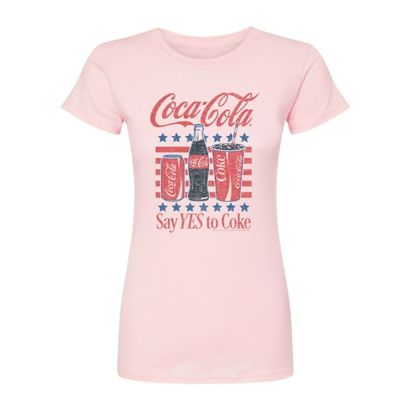 Coca-cola - Say Yes To Coke - Juniors Fitted Graphic T-shirt