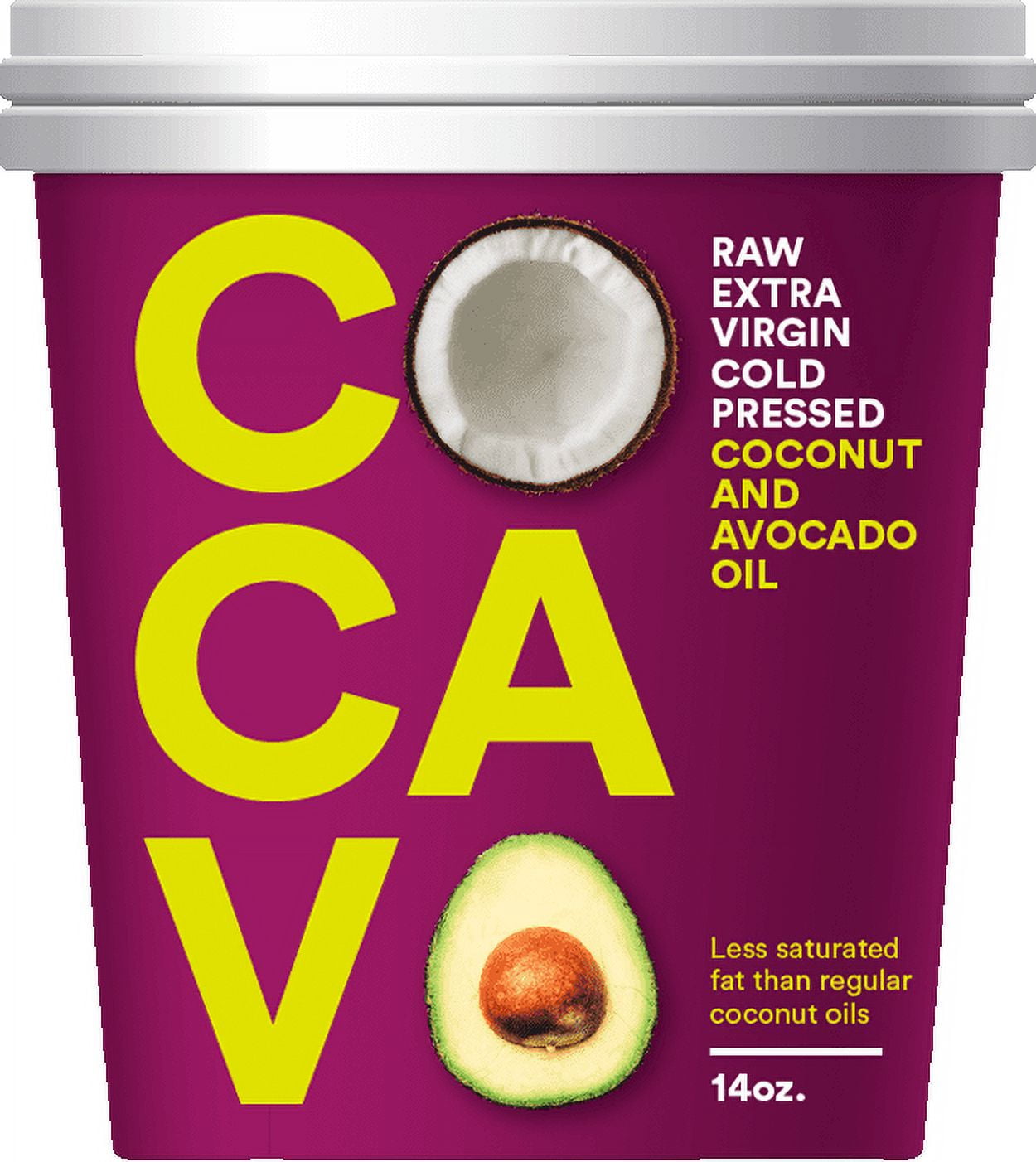 Cocavo Coconut and Avocado Oil, 14 oz