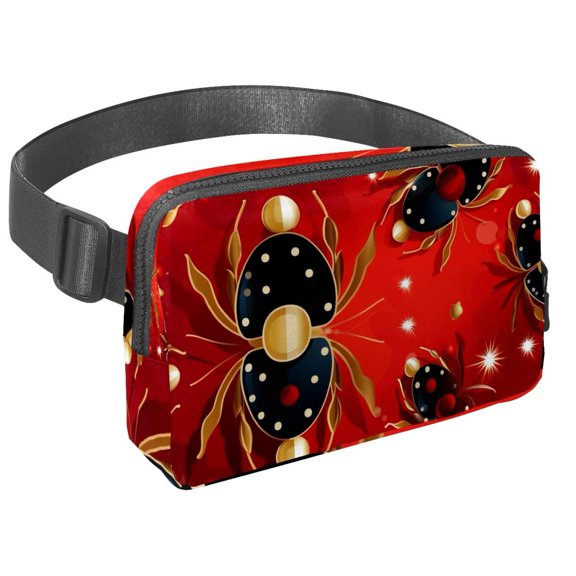 Coccinella septempunctata Cross Body Bag Waist Packs Fanny Pack Lightweight Adjustable Extension Strap Unisex