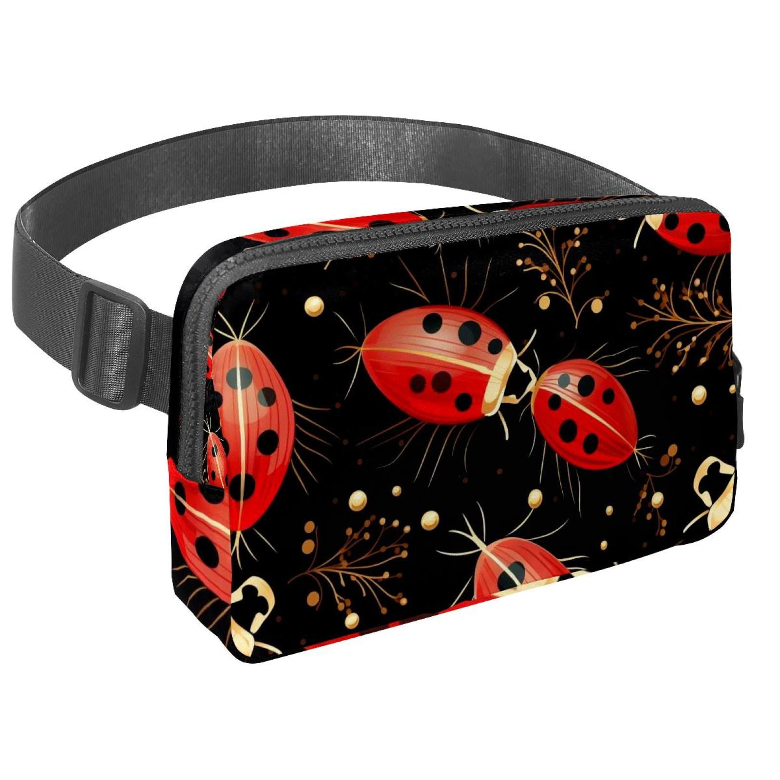 Coccinella septempunctata Lightweight Adjustable Waist Pack with Extension Strap - Unisex Fanny Pack Money Belt