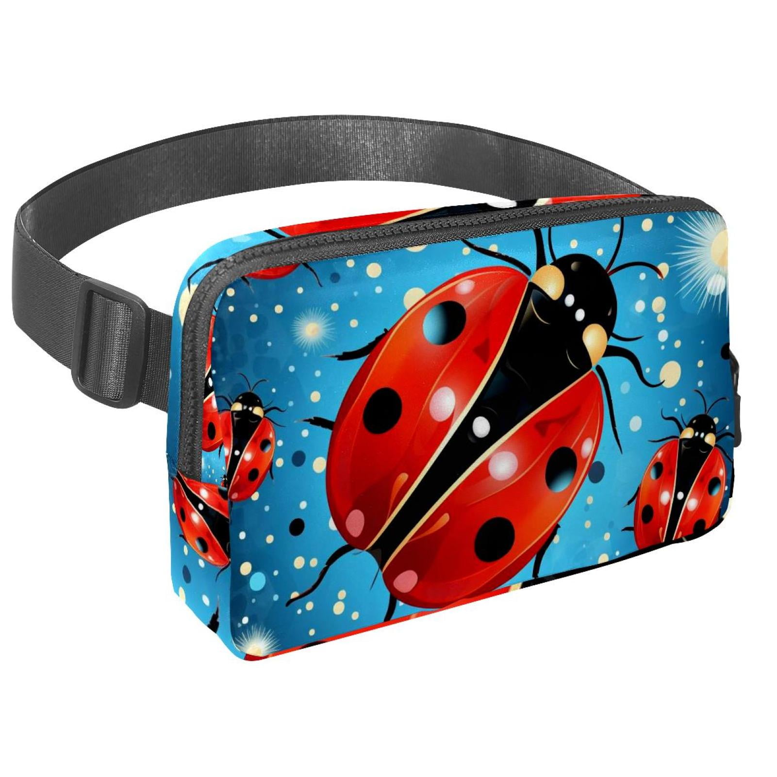Coccinella septempunctata Running Belt Fanny Packs Waist Packs with Extension Strap Unisex Lightweight Adjustable