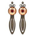 thumbnail image 1 of Coccinella septempunctata Vintage Copper Crown-Shaped Bookmarks: Stainless Steel Material, Gift Set for Readers and Book Lovers, Including 2 Bookmarks, 1 of 5