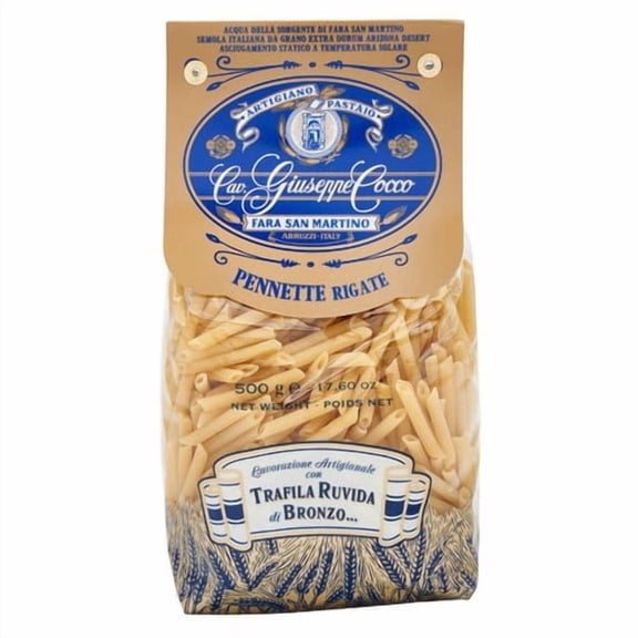 Cocco Pennette Rigate Durum Wheat Pasta 500g, British Import (Pack of 3)