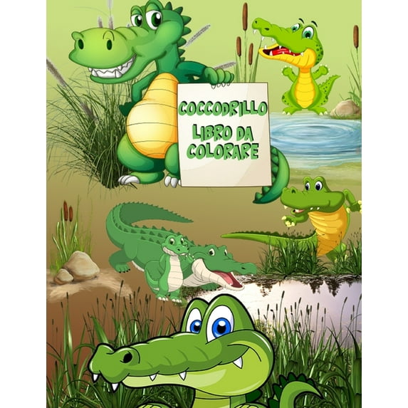 Coccodrillo libro da colorare: Libro di attività per bambini, (Paperback)
