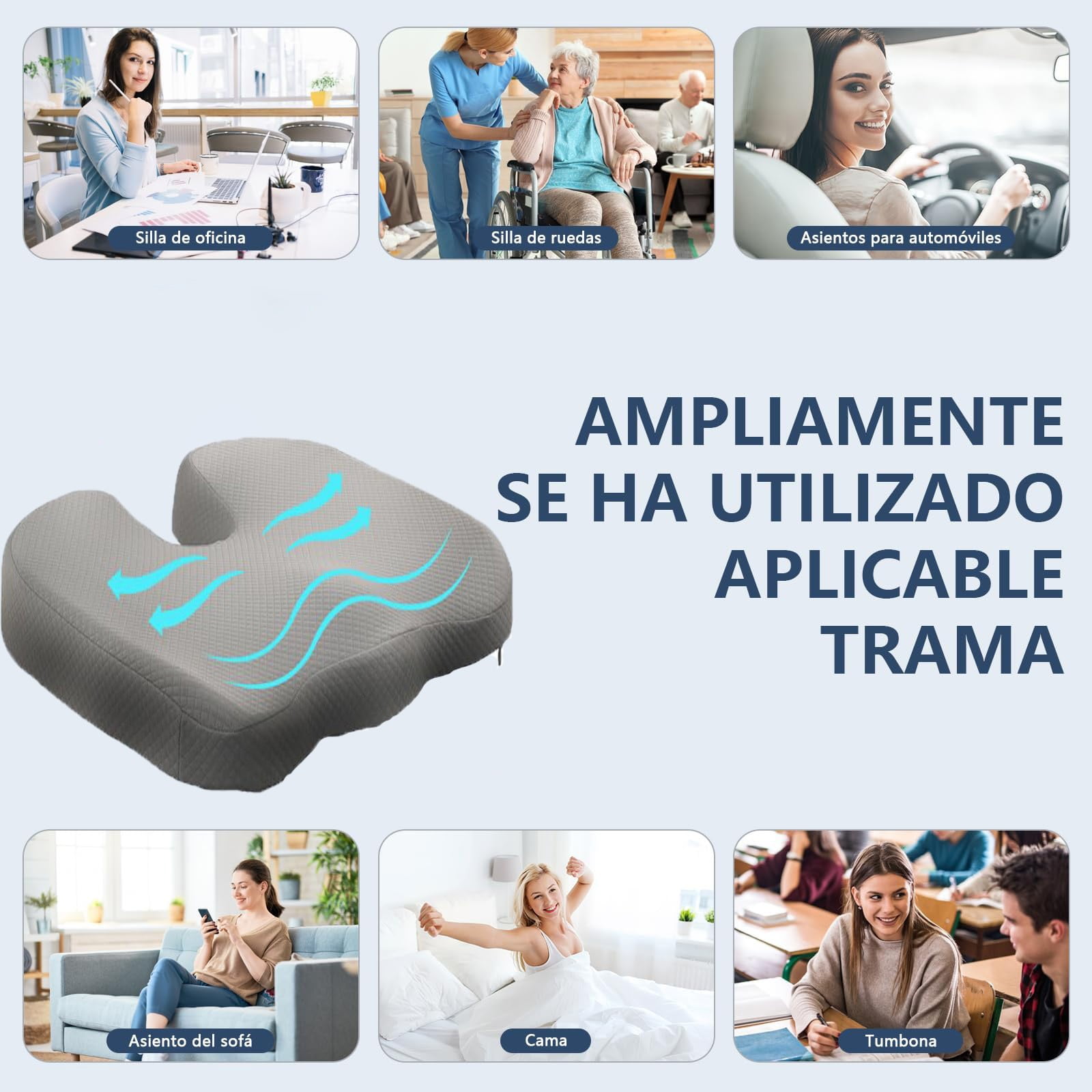 Coccyx And Lumbar Sciatica Cushion Chair Cushion Ergonomic Seat Cushion