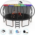 thumbnail image 1 of Cochan Outdoor Trampoline 16 FT with Sprinkler and Lights, Backyard Recreational Pumpkin Trampoline for Kids, 1 of 7