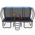 thumbnail image 1 of Cochan Rectangle Trampoline Outdoor, 10FT x 17FT Trampoline for Kids and Adults, 2000LBS Heavy Duty Large Trampoline with Safety Enclosure Net and Ladder for Backyard Family Fun, 1 of 9