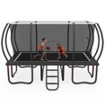 thumbnail image 1 of Cochan Rectangle Trampoline Outdoor, 10FT x 17FT Trampoline for Kids and Adults, 2000LBS Heavy Duty Large Trampoline with Safety Enclosure Net and Ladder for Backyard Family Fun, 1 of 9