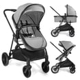 thumbnail image 1 of Cochildor Lite 2.0 Bassinet Mode 3-Position Reversible Lightweight Stroller with UPF 50+ Canopy, Grey, 1 of 9