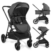 Cochildor Lite 2.0 Baby Stroller with Bassinet Mode - 3-Position Reversible Lightweight Stroller for 0-36 Months, Foldable Compact Travel Stroller with UPF 50+ Canopy, Black