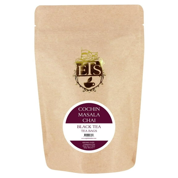Cochin Masala Chai Tea - Tea Bags 25 Teabag Pouch