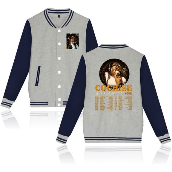 Cochise Why Always Me Tour 2025 Jackets Hip Hop Baseball Uniform Casual Longsleeve Coat