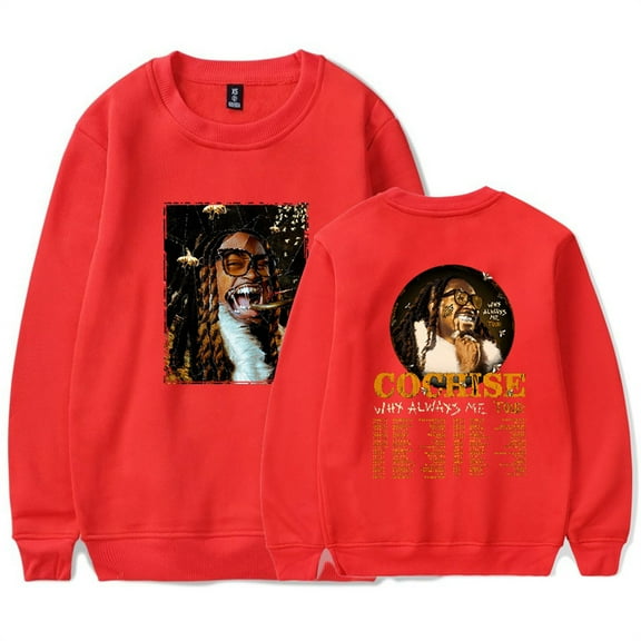Cochise Why Always Me Tour 2025 Sweatshirts Vintage Crewneck Hip Hop Long Sleeve Tops