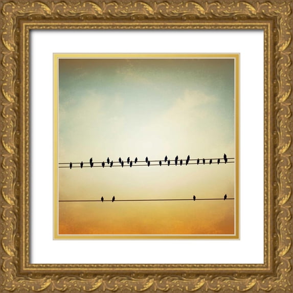 Cochrane, Carolyn 20x20 Gold Ornate Wood Framed with Double Matting Museum Art Print Titled - In Tune