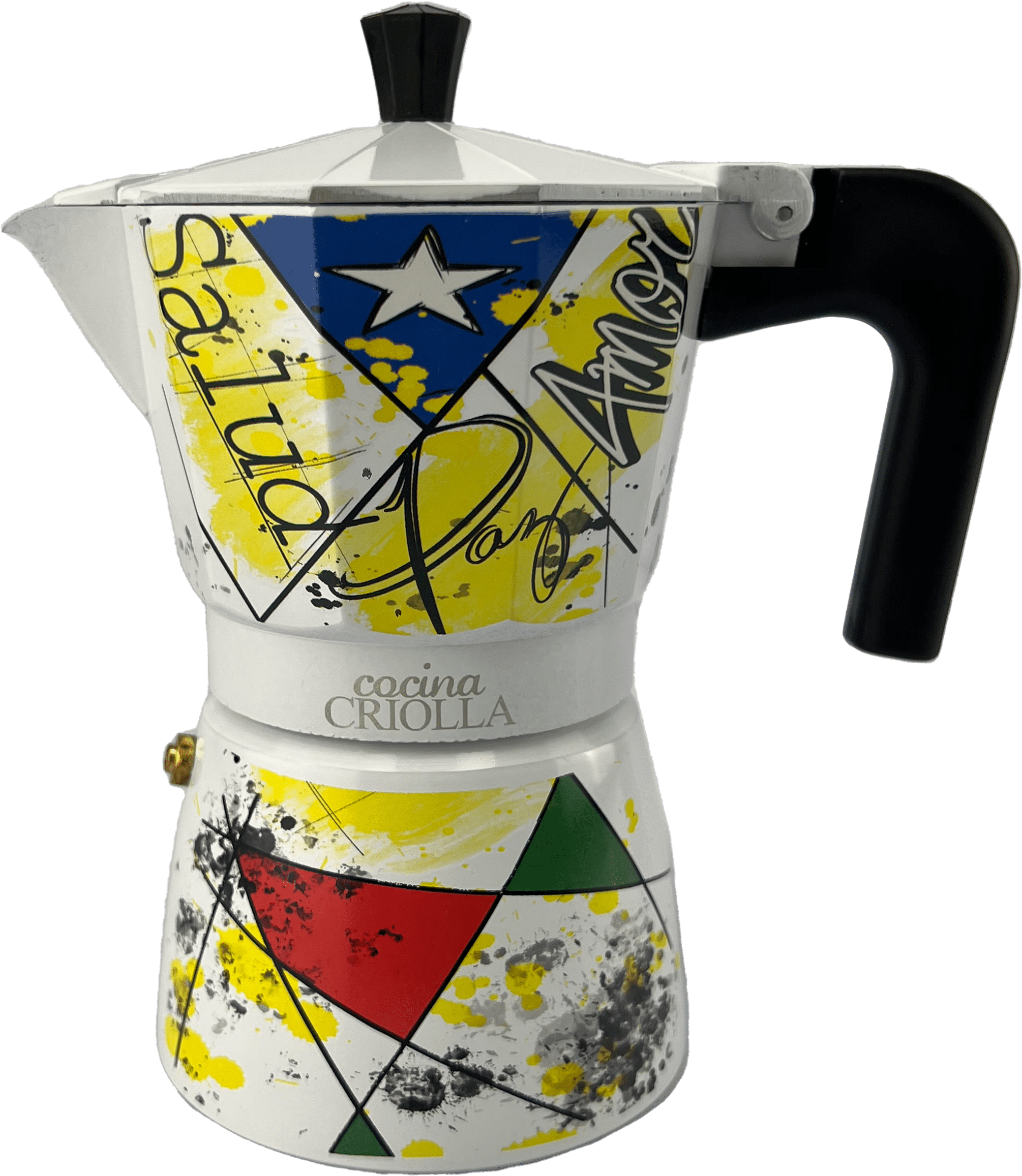 Cocina Criolla 6Cups Coffee Maker Greca Christmas Limited Edition