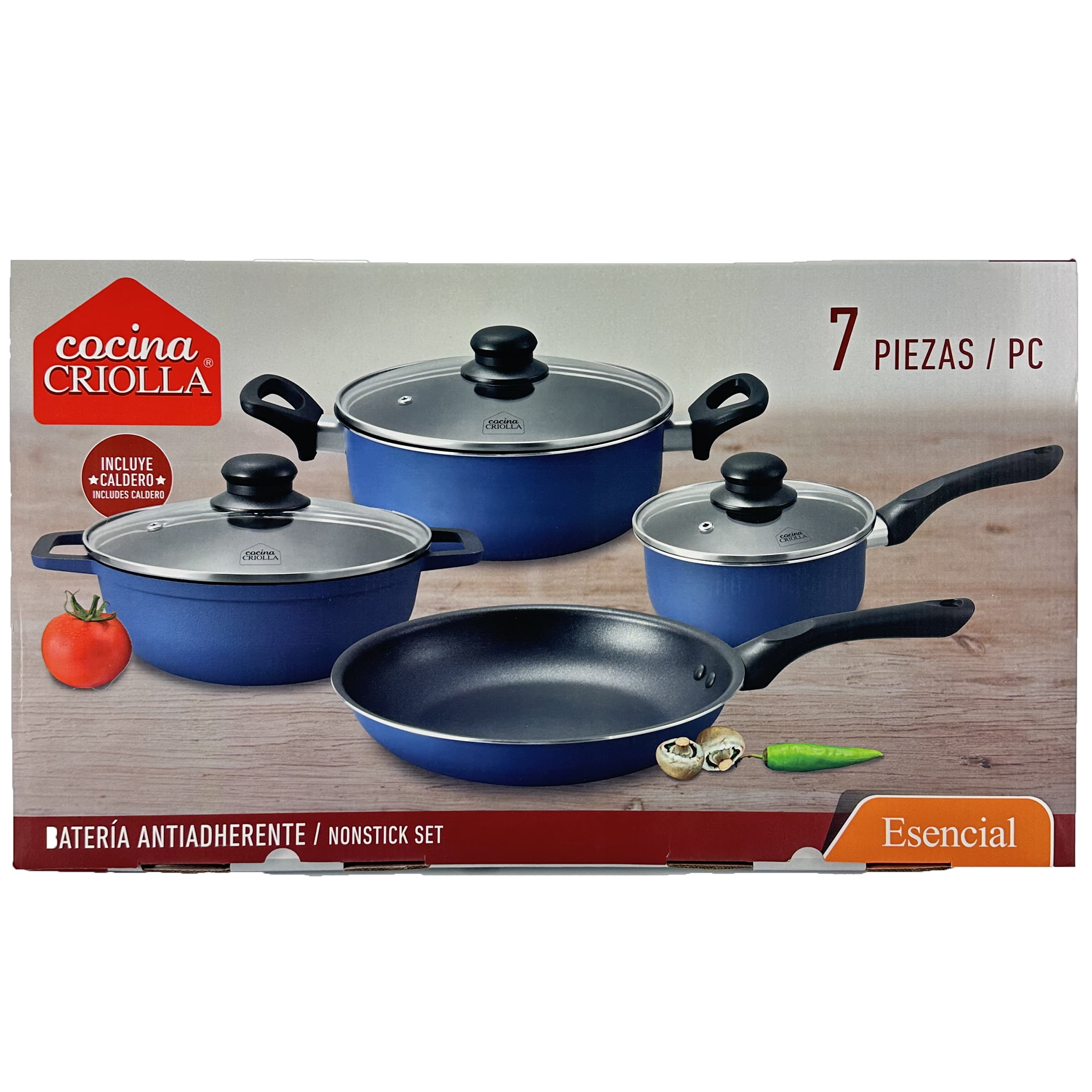 ガルニエ リキュール フラコン カドリール スタッキング セット Cocina Criolla 7pc Cookware Set - Walmart.com