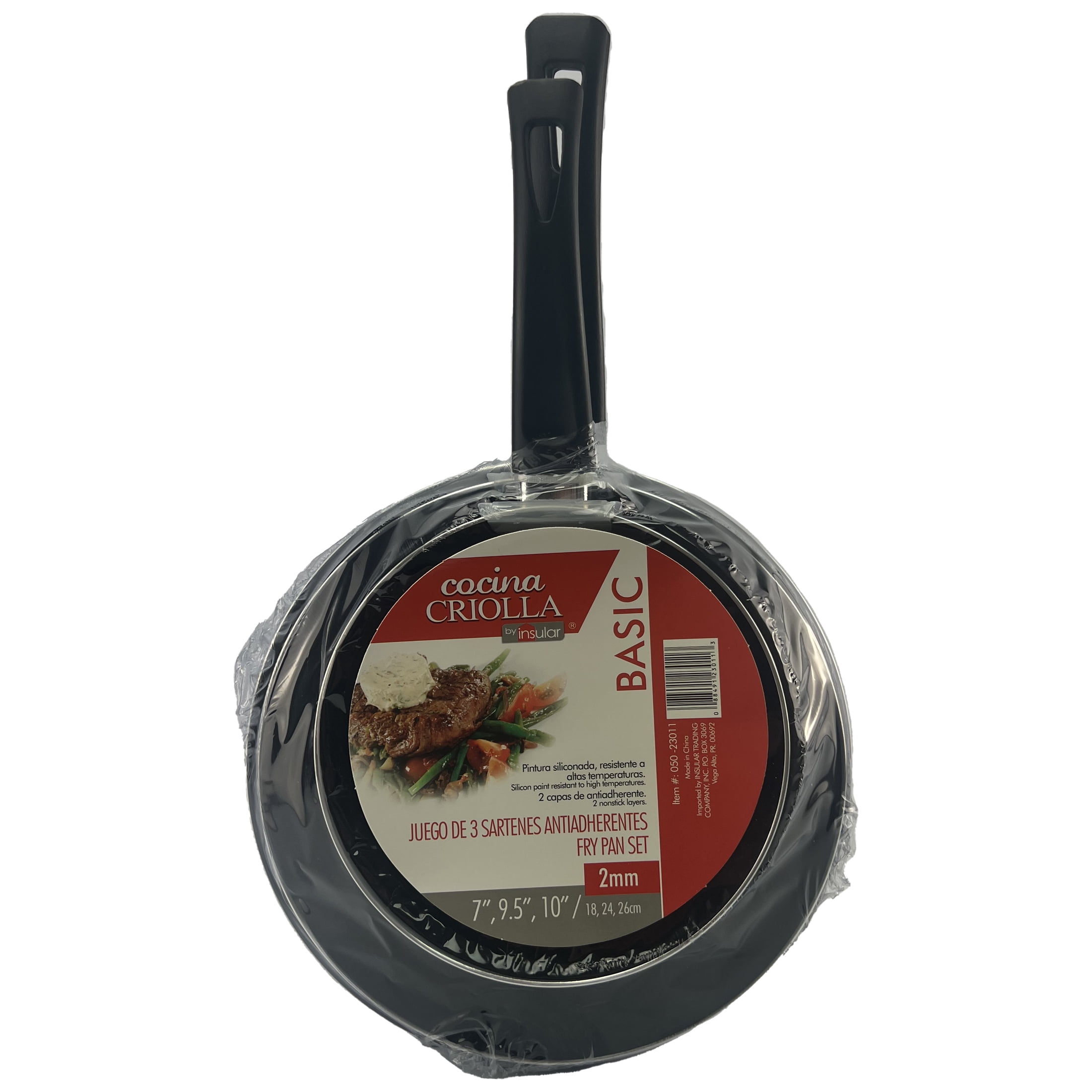 Cocina Criolla Frypan Set, 3 Piece