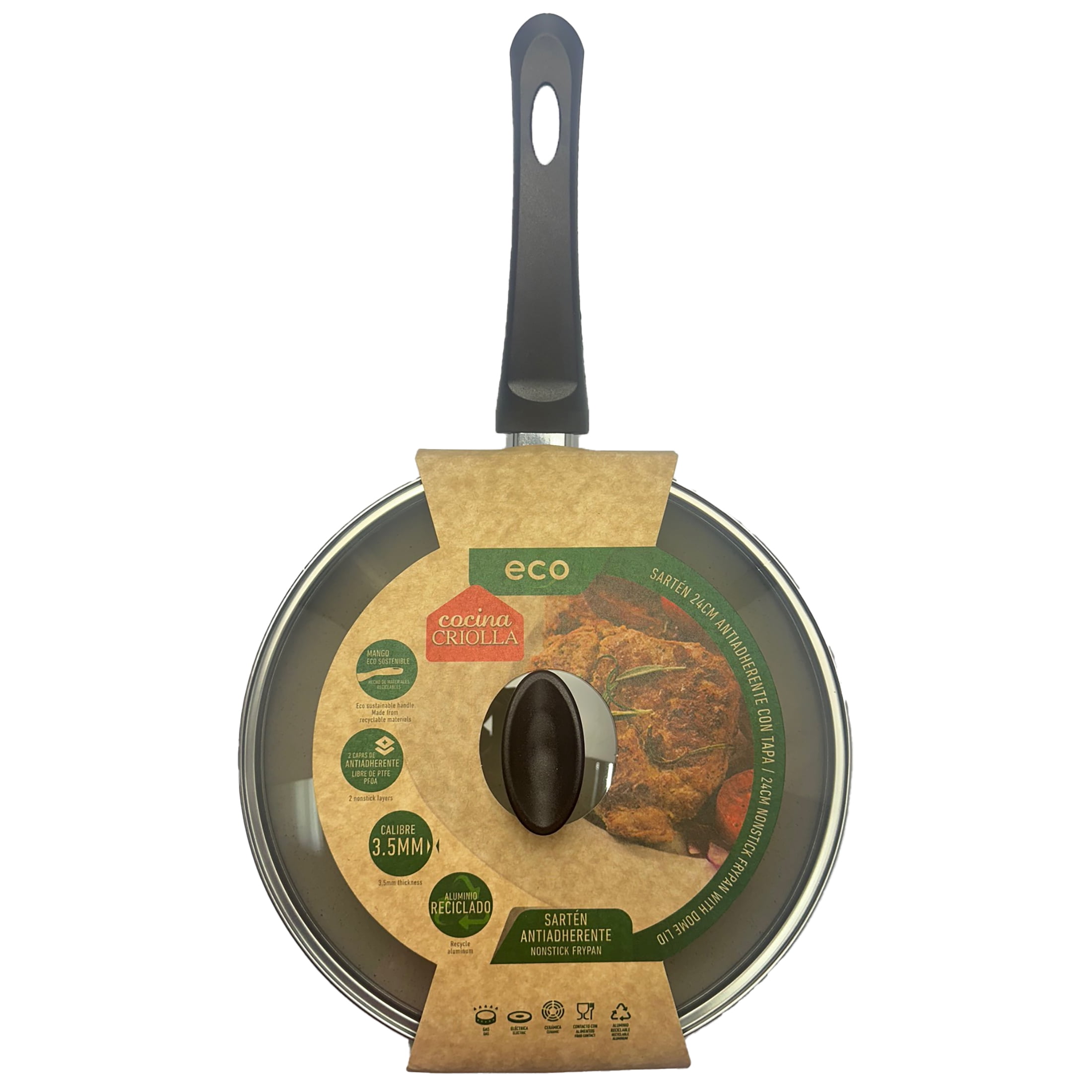 Cocina Criolla Gray Chef Edgardo Noel 24cm Frying Pan