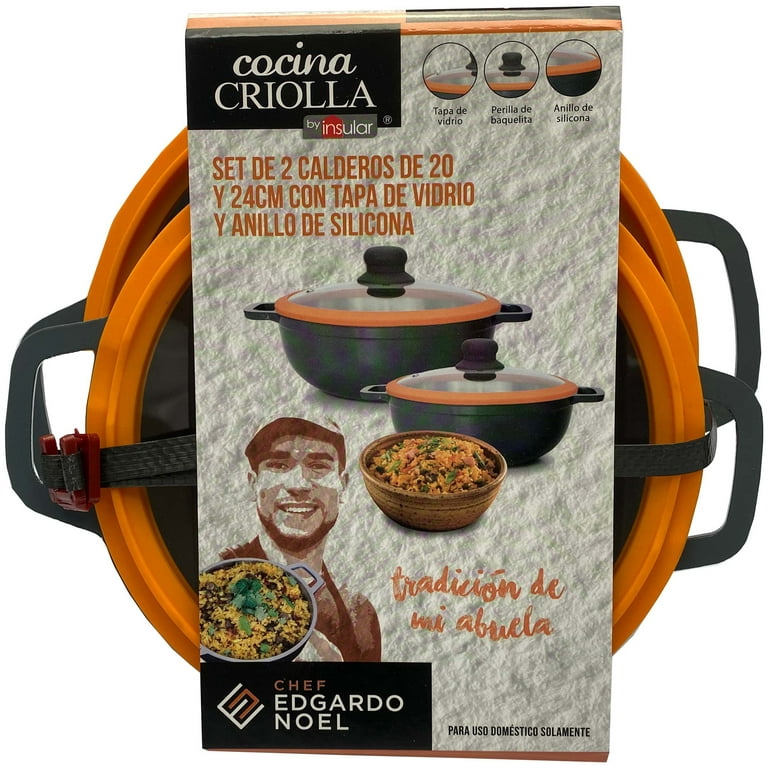 Cocina Criolla Set of 2 Calderos Dutch Oven by Chef Edgardo Noel 