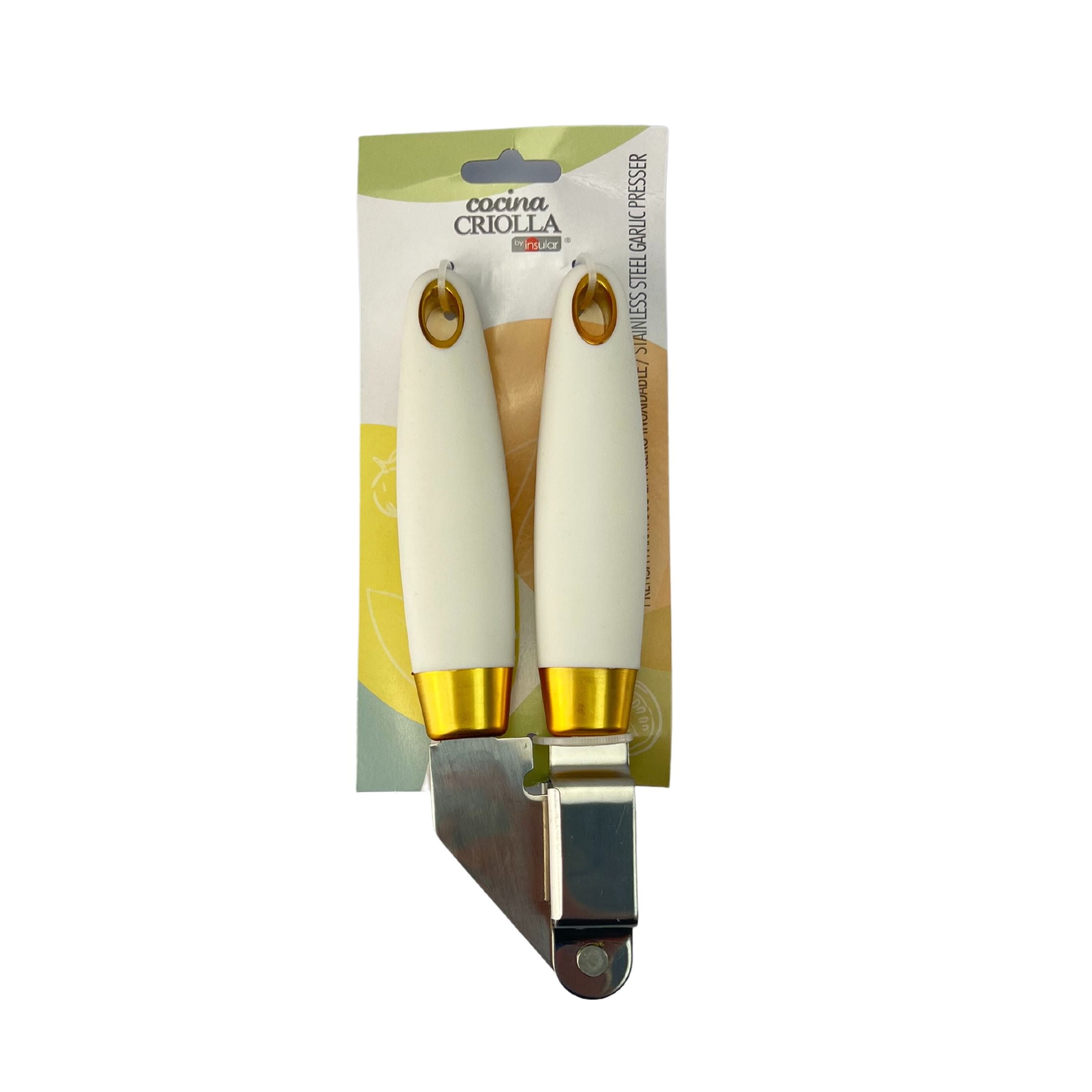 Cocina Criolla White & Stainless Steel Garlic Presser