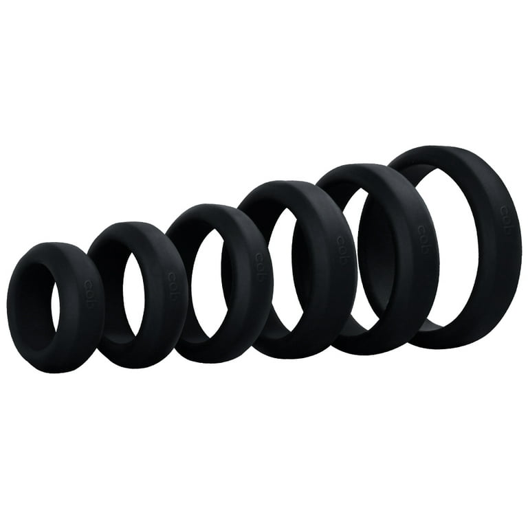 Cock Rings with 6 Different Size Soft Silicone Penis Rings