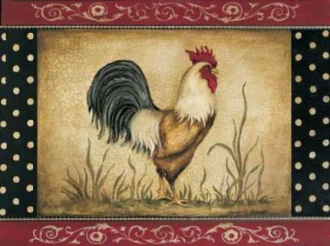 Cock-a-Doodle-Doo Canvas Art - Kimberly Poloson (22 x 28)