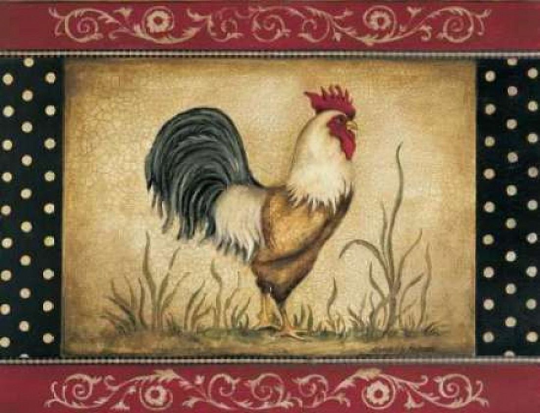 Cock-a-doodle-doo Canvas Art - Kimberly Poloson (22 x 28)