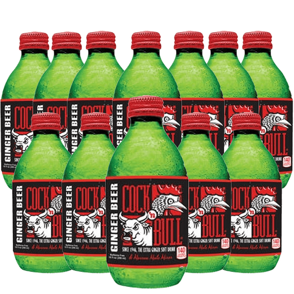 Cock n Bull Ginger Beer 12 Pack 10oz Soda Bottles - Ideal Mixer for Cocktails, Mocktails, and Bartenders - for Perfect Mixed Drinks - Refreshing Flavor Profile- A