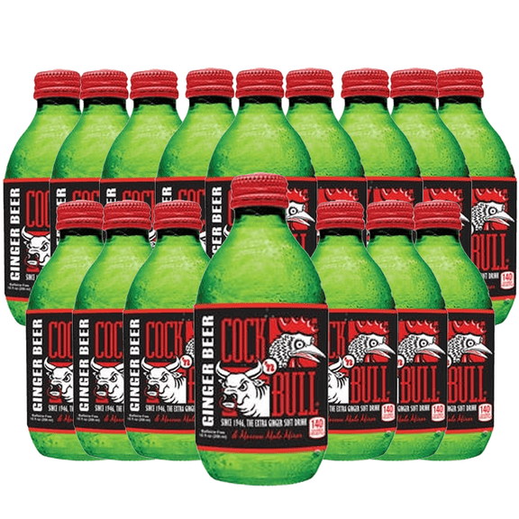 Cock n Bull Ginger Beer 16 Pack 10oz Soda Bottles - Ideal Mixer for Cocktails, Mocktails, and Bartenders - for Perfect Mixed Drinks - Refreshing Flavor Profile- A