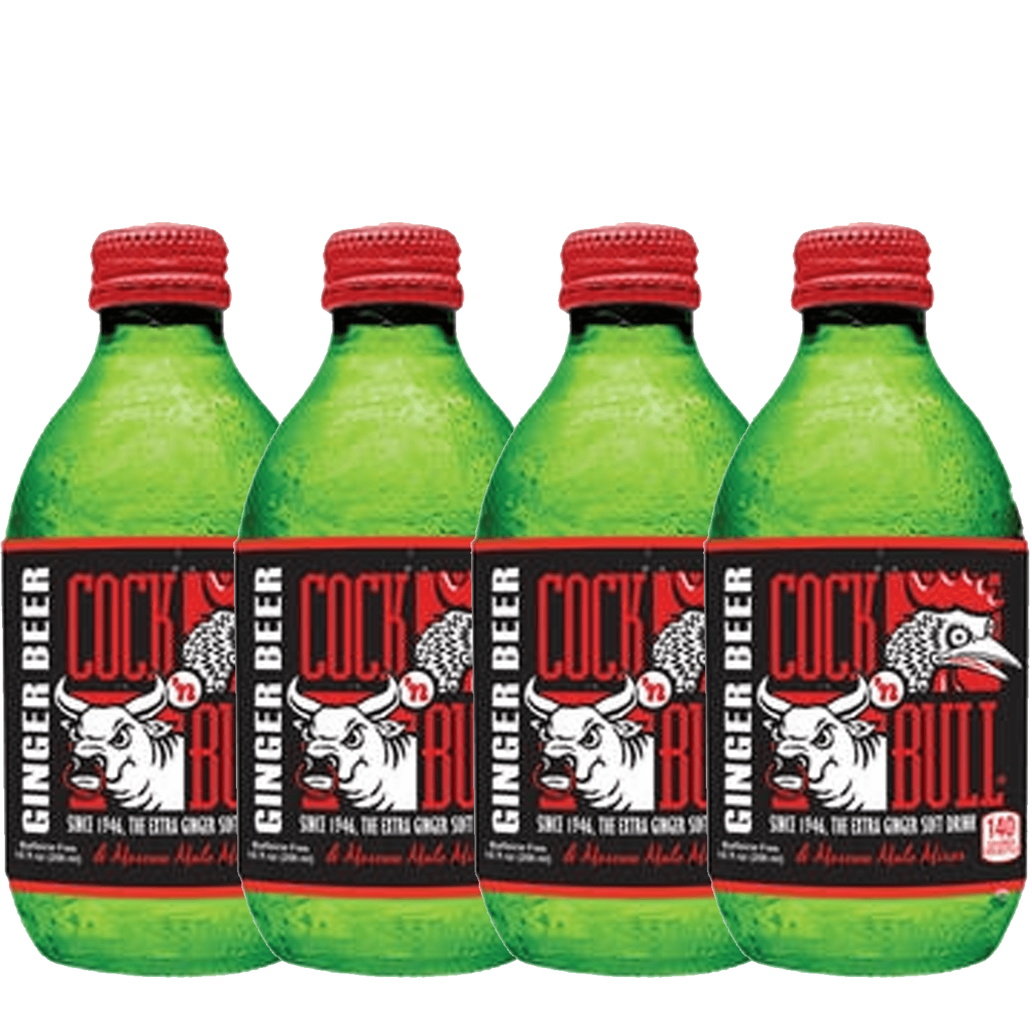 Cock n Bull Ginger Beer 4 Pack 10oz Soda Bottles - Ideal Mixer for Cocktails, Mocktails, and Bartenders - for Perfect Mixed Drinks - Refreshing Flavor Profile- A