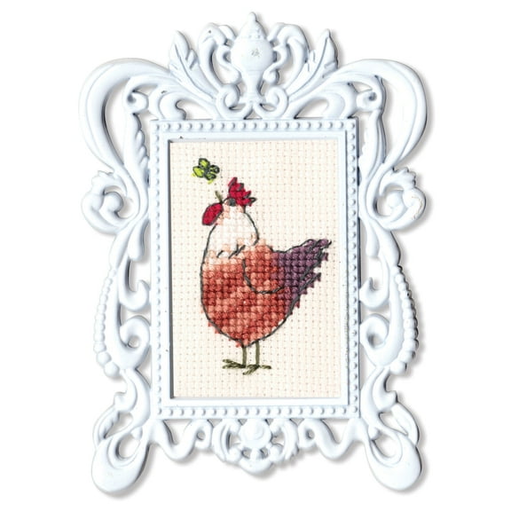 Cock with butterfly FA008 Counted Cross Stitch Kit
