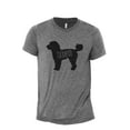 thumbnail image 1 of Cockapoo Dog Silhouette Men's Modern Fit Fun Casual T-Shirt Printed Graphic Tee Heather Grey X-Large, 1 of 3