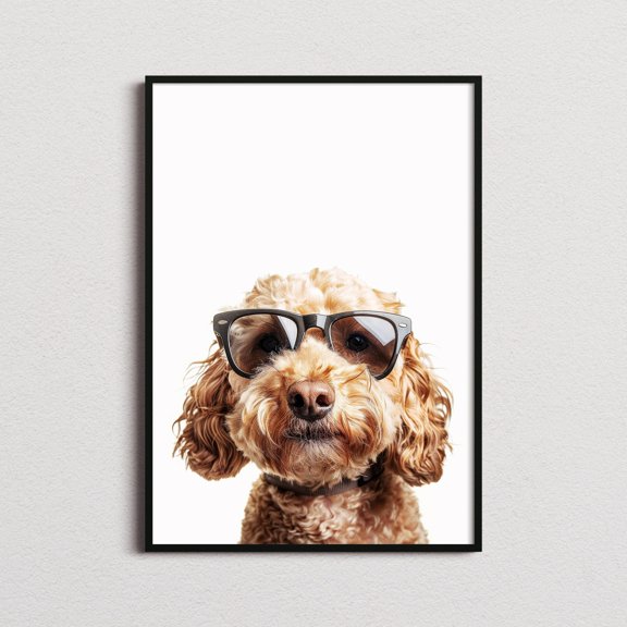 Cockapoo In Sunglasses Print, Cockapoo Dog Print, Cockapoo Dog Poster, Funny Cockapoo Dog Print, Cockapoo Dog Art, Funny Dog Print, Poster Only