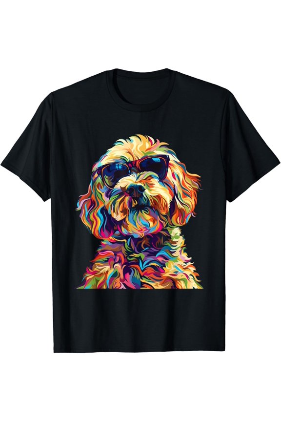 Cockapoo Lovers Design Pop Art Funny Cockapoo Dog T-Shirt