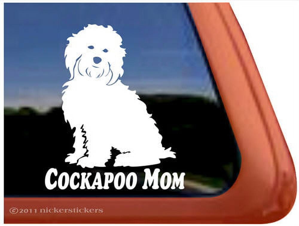 Cockapoo Mom | High Quality Vinyl Dog Window Decal - Walmart.com