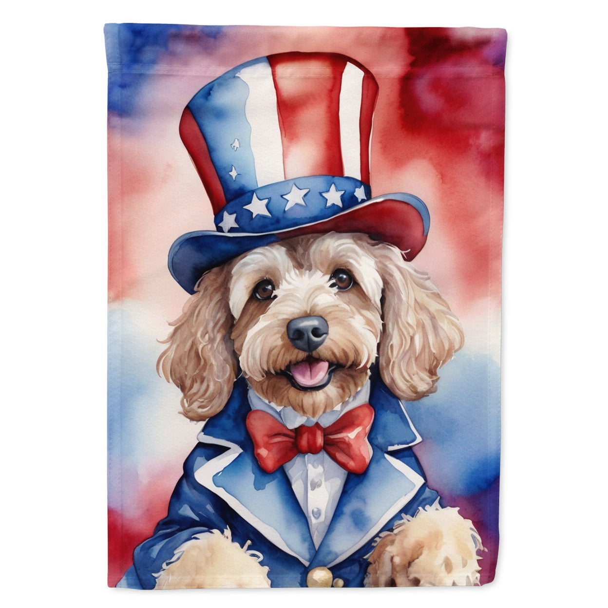 Cockapoo Patriotic Garden Flag 11.25 in x 15.5 in