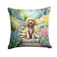 thumbnail image 1 of Cockapoo Spring Path Throw Pillow 14 in x 14 in, 1 of 4