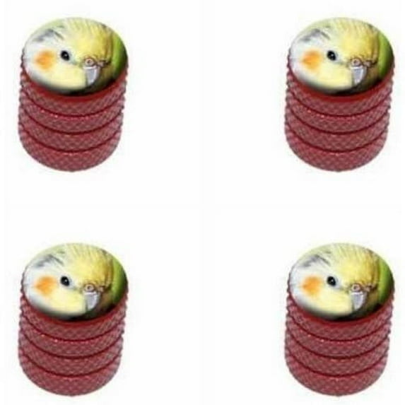 Cockatiel Bird Pet Tire Rim Wheel Aluminum Valve Stem Caps, Multiple Colors
