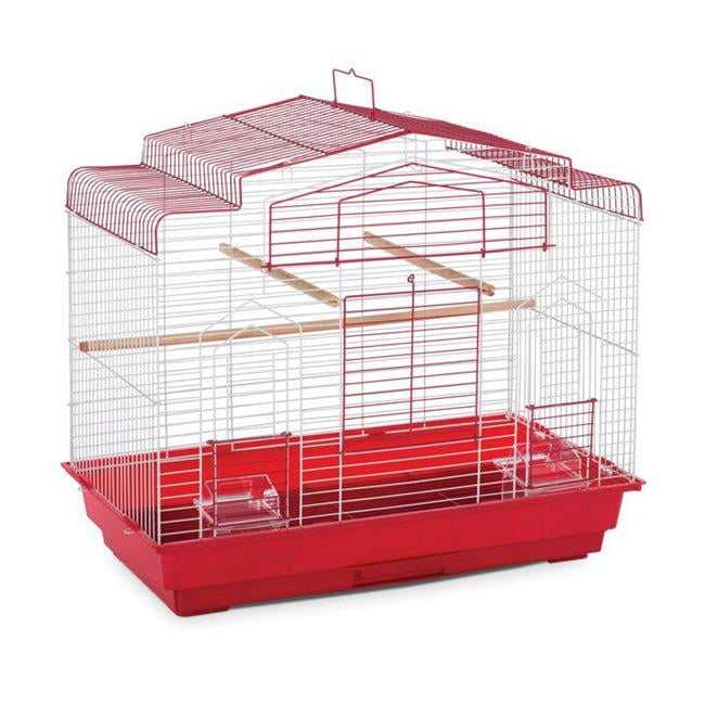 Cockatiel Flight Bird Cage, Red & White