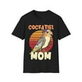 thumbnail image 1 of Cockatiel Mom Mother Mama Aviary Bird Novelty Art Unisex Softstyle T-Shirt, 1 of 8
