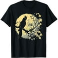 thumbnail image 1 of Cockatiel Parrot Lover Bird Moon and Flower T-Shirt, 1 of 4