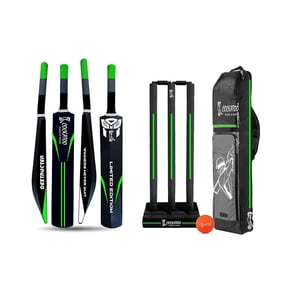 Cockatoo Destructor Cricket Set, Bat (34"x4.5"), 3 Stumps, 1 Tennis Ball, Size-8, for 12+ Years