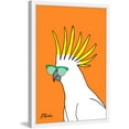 thumbnail image 1 of "Cockatoo Hippy Head" Framed Painting Print, 1 of 4