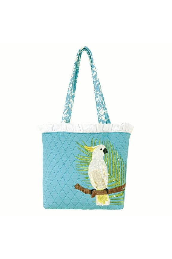 Cockatoo Ruffle Tote