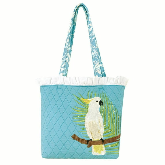 Cockatoo Ruffle Tote