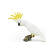 Cockatoo Toy, Museum Quality Rubber Replica, Hand Painted 3" CWG195 BB45